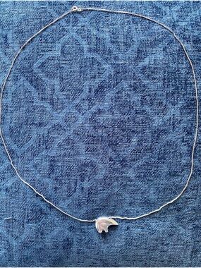 Vintage 90s Dakota Craftsman Sterling Bear Pendant Necklace + Box